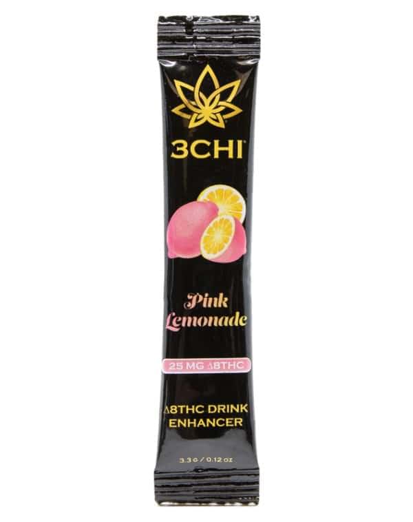 3CHI 25mg Delta-8 Pink Lemonade Flavored Drink Enhancer Pouch