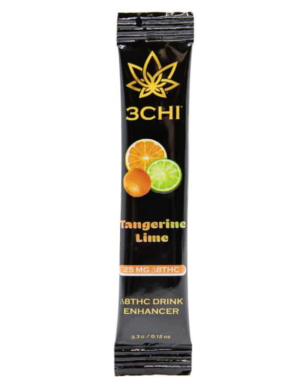 3CHI 25mg Delta-8 Tangerine Lime Flavored Drink Enhancer Pouch