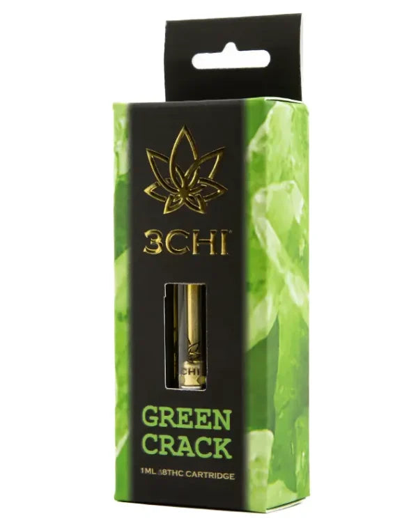 3CHI Delta-8 Green Crack Vape Cartridge