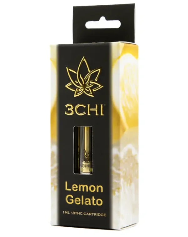 3CHI Delta-8 Lemon Gelato Vape Cartridge