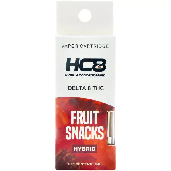 Highly Concentr8ed Delta-8 Fruit Snacks Vape Cartridge